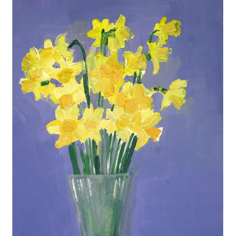 Daffodils on Lilac